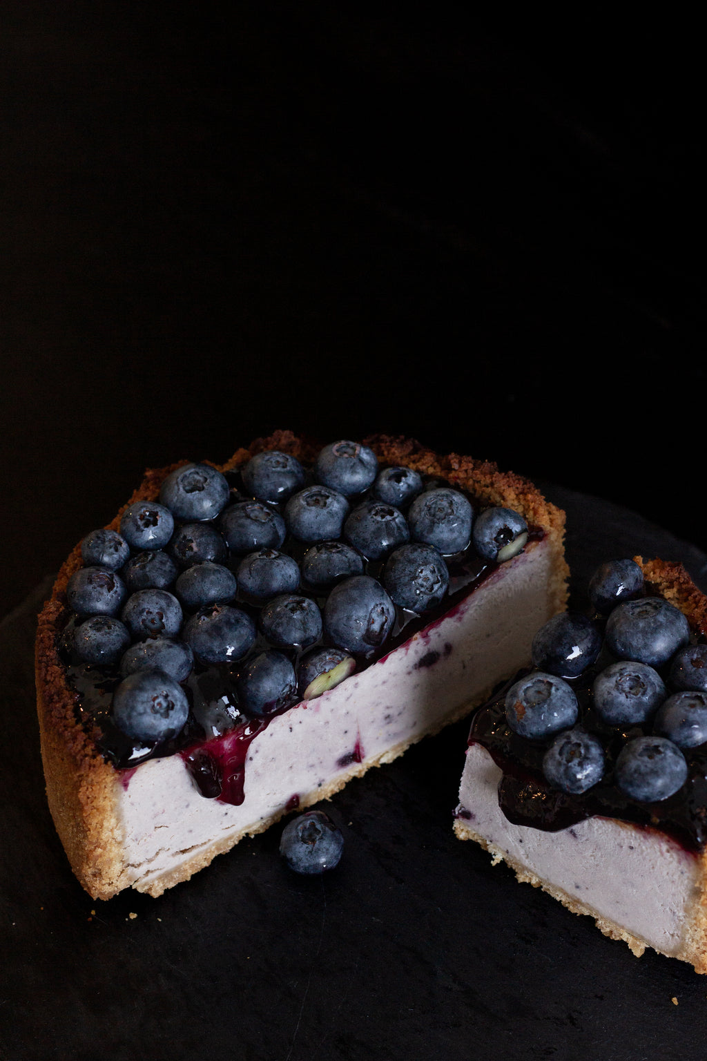 Blueberry Basque Cheesecake