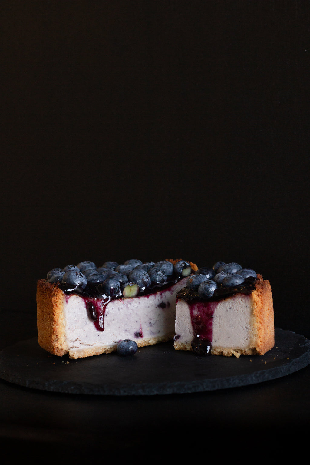 Blueberry Basque Cheesecake
